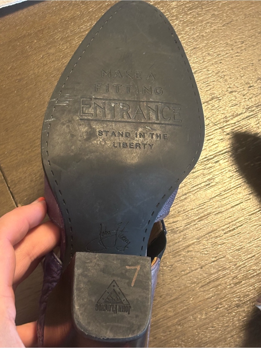 🔥 RARE John Fluevog Purple Colorway Leather Entrance Room 502’s - EUC - Picture 5 of 6
